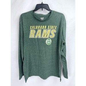 Colorado State Rams Adult XL Green Long Sleeve Sleep Shirt Top‎